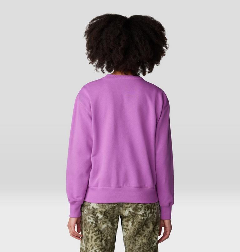 Women's Type Swirl Crew Sweatshirt, Color: Lilac Glow, image 2