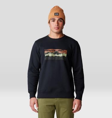 Men's Mt. Whitney Crew Sweatshirt, Color: Black, image 9