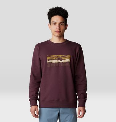 Men's Mt. Whitney Crew Sweatshirt, Color: Blackberry, image 1