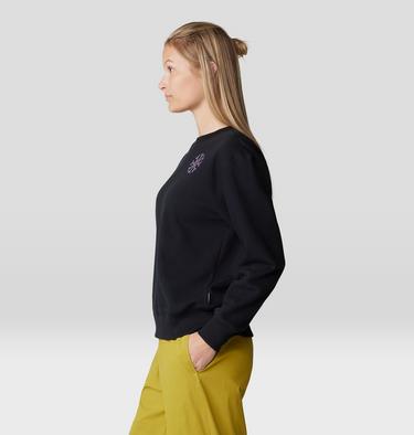 Women's Peace Crew Sweatshirt, Color: Black, image 7