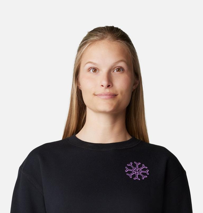 Women's Peace Crew Sweatshirt, Color: Black, image 4