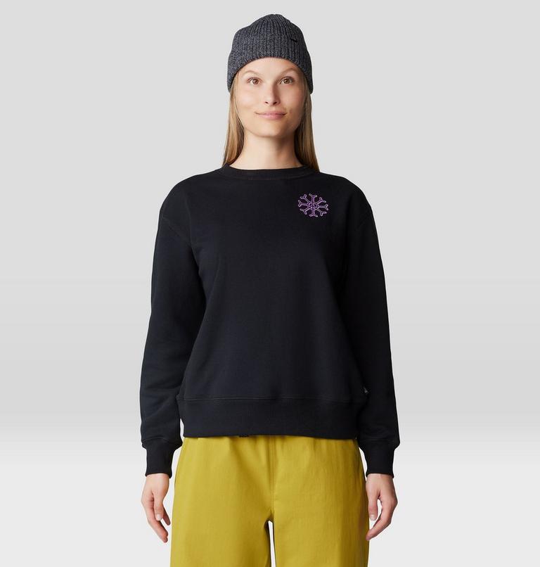 Women's Peace Crew Sweatshirt, Color: Black, image 6