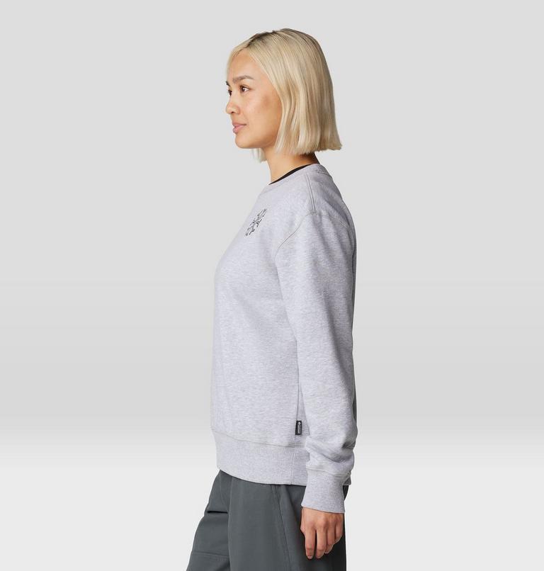 Women's Peace Crew Sweatshirt, Color: Hardwear Grey Heather, image 3