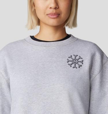 Women's Peace Crew Sweatshirt, Color: Hardwear Grey Heather, image 12