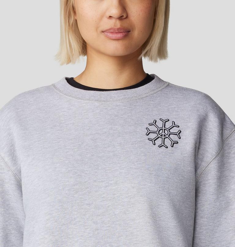 Women's Peace Crew Sweatshirt, Color: Hardwear Grey Heather, image 4