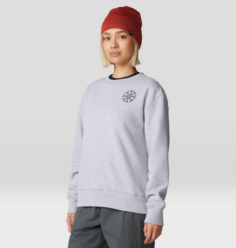 Women's Peace Crew Sweatshirt, Color: Hardwear Grey Heather, image 6