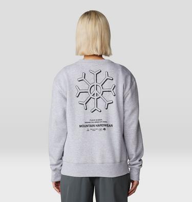 Women's Peace Crew Sweatshirt, Color: Hardwear Grey Heather, image 10