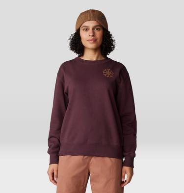 Women's Peace Crew Sweatshirt, Color: Blackberry, image 13