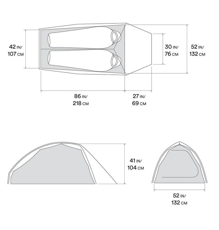 Nimbus UL 2 Tent, Color: Grey Ice, image 13