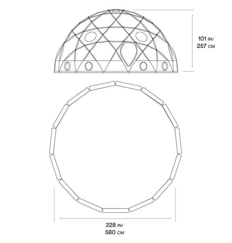 Space Station Dome Tent, Color: Alpine Red, image 12