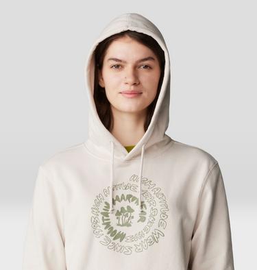 Women's Type Swirl Pullover Hoody, Color: Talc, image 4