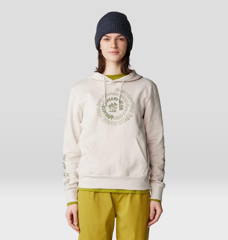 Women's Type Swirl Pullover Hoody, Color: Talc, image 1