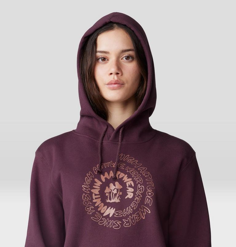 Women's Type Swirl Pullover Hoody, Color: Blackberry, image 4