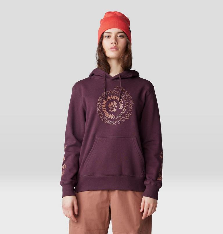 Women's Type Swirl Pullover Hoody, Color: Blackberry, image 6