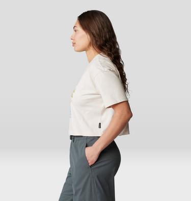 Women's Landmark Boxy Crop Short Sleeve, Color: Talc, image 3