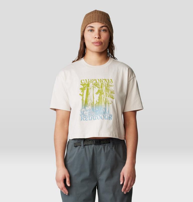 Women's Landmark Boxy Crop Short Sleeve, Color: Talc, image 5