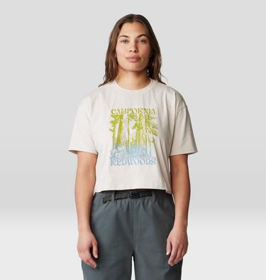 Women's Landmark Boxy Crop Short Sleeve, Color: Talc, image 1