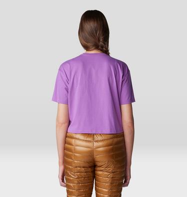 Women's Landmark Boxy Crop Short Sleeve, Color: Lilac Glow, image 6