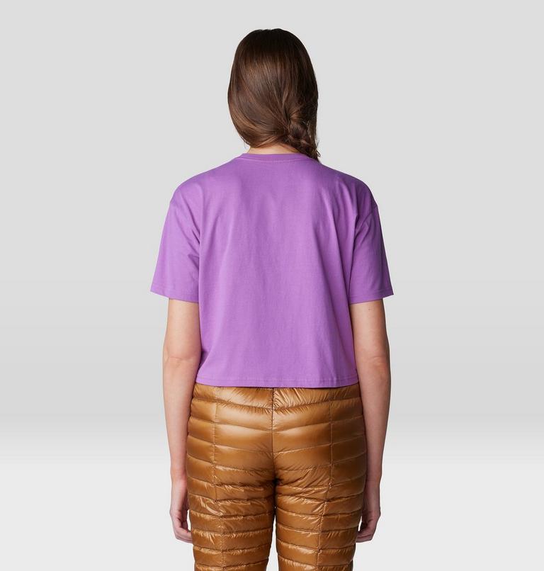 Women's Landmark Boxy Crop Short Sleeve, Color: Lilac Glow, image 2