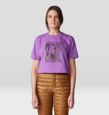 Women's Landmark Boxy Crop Short Sleeve, Color: Lilac Glow, image 5