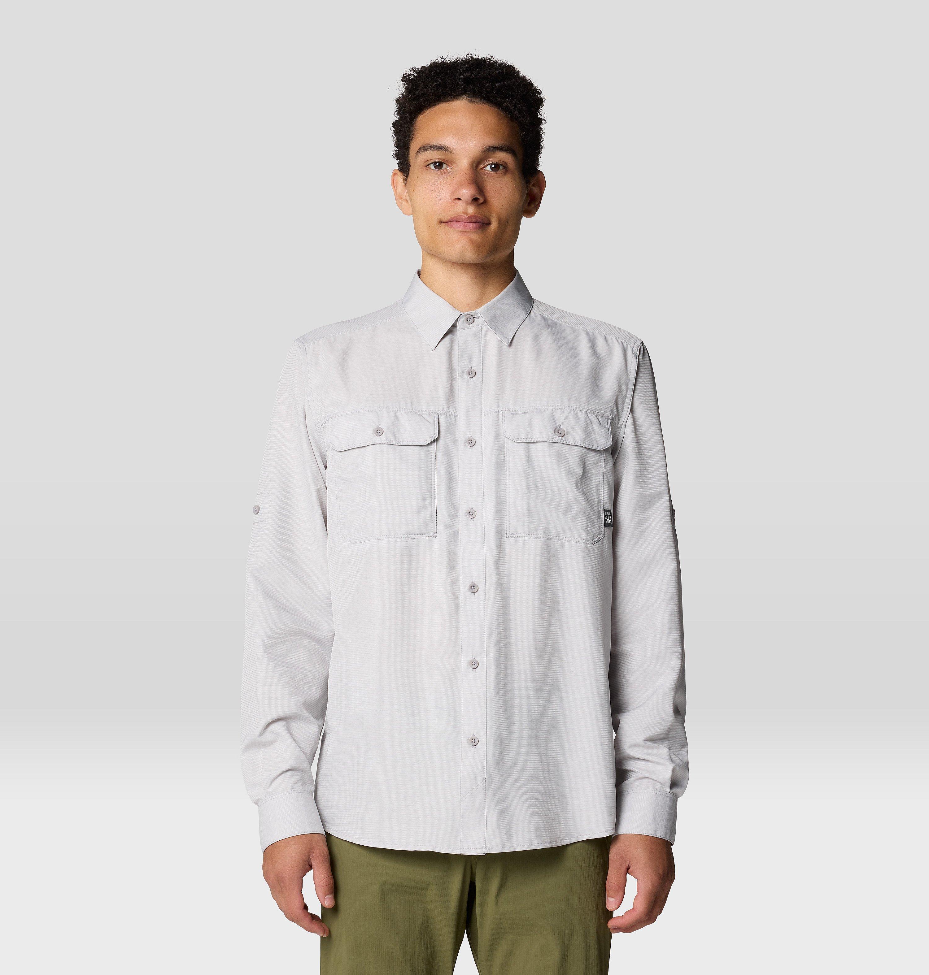 Mountain Hardwear Men's Canyon Long Sleeve Shirt - L - Grey
