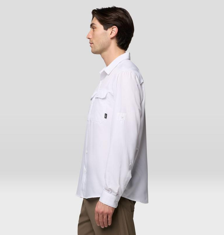 Men's Canyon Long Sleeve Shirt, Color: White, image 4