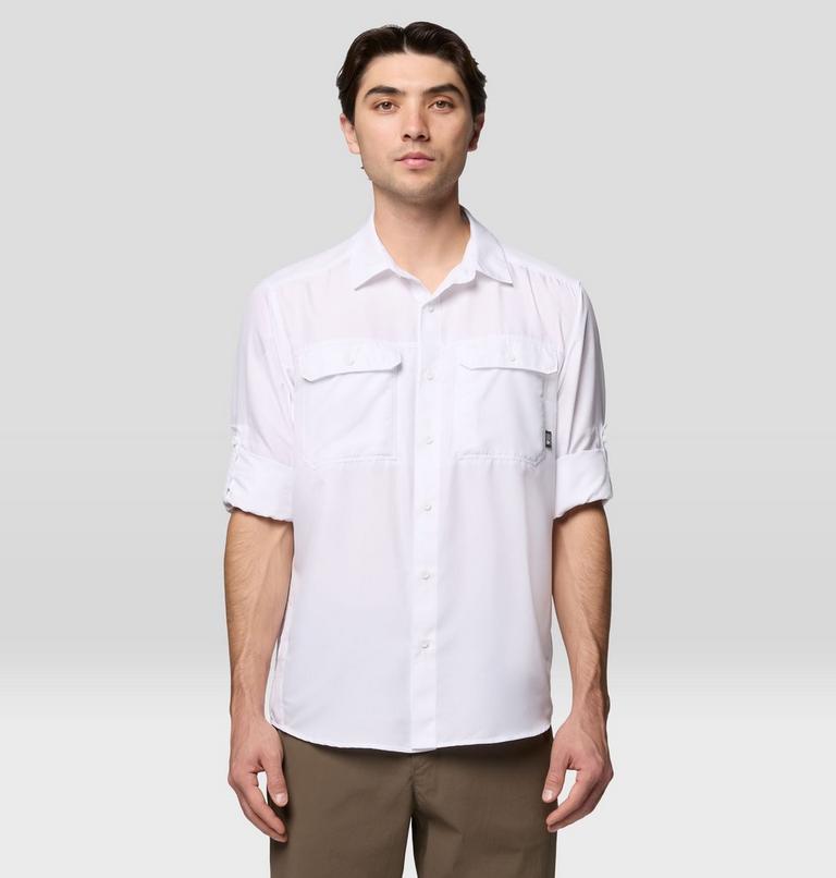 Men's Canyon Long Sleeve Shirt, Color: White, image 5