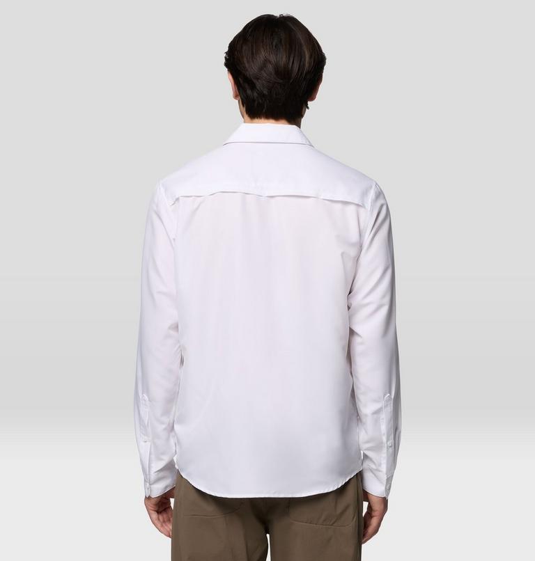 Men's Canyon Long Sleeve Shirt, Color: White, image 3