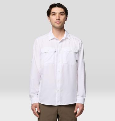 Men's Canyon Long Sleeve Shirt, Color: White, image 5