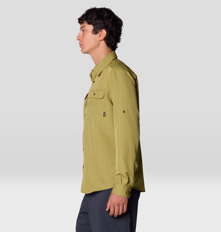 Men's Canyon Long Sleeve Shirt, Color: Bright Fatigue, image 4
