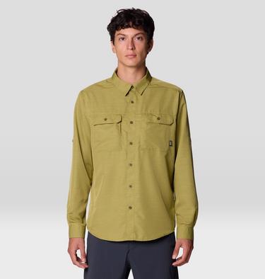 Men's Canyon Long Sleeve Shirt, Color: Bright Fatigue, image 7