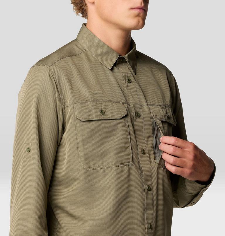 Men's Canyon Long Sleeve Shirt, Color: Stone Green, image 7