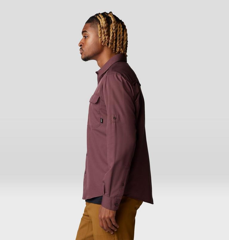Men's Canyon Long Sleeve Shirt, Color: Blackberry, image 3