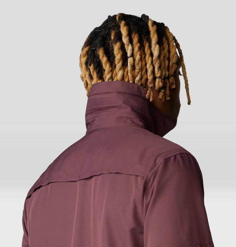 Men's Canyon Long Sleeve Shirt, Color: Blackberry, image 5