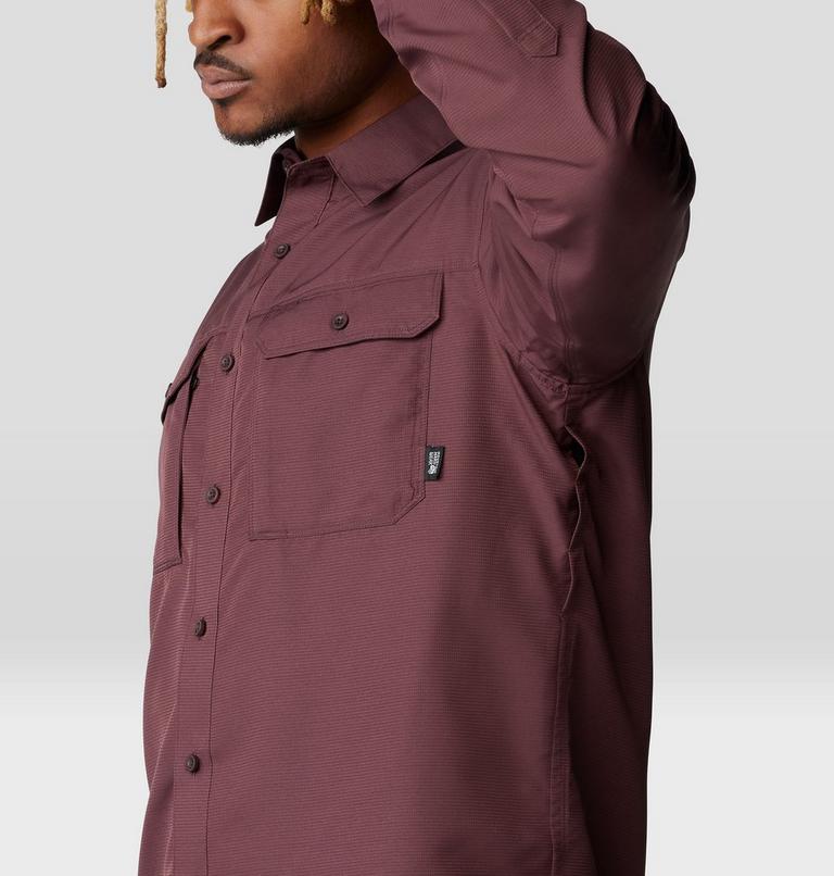 Men's Canyon Long Sleeve Shirt, Color: Blackberry, image 6