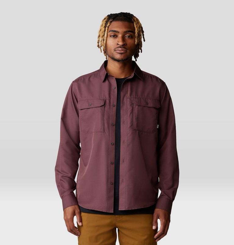 Men's Canyon Long Sleeve Shirt, Color: Blackberry, image 8