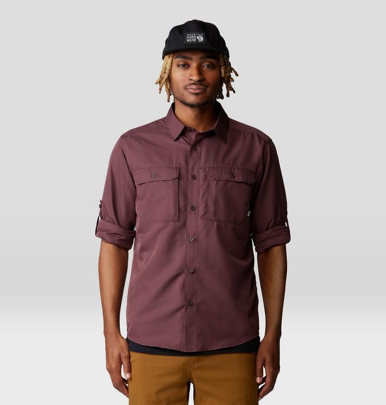 Men's Canyon Long Sleeve Shirt, Color: Blackberry, image 9
