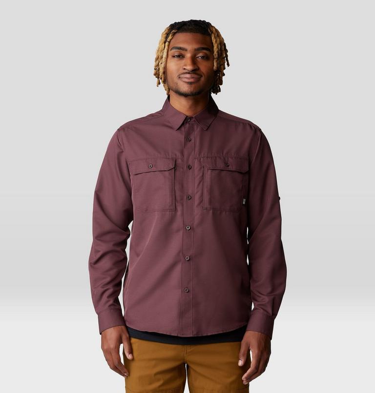 Men's Canyon Long Sleeve Shirt, Color: Blackberry, image 1