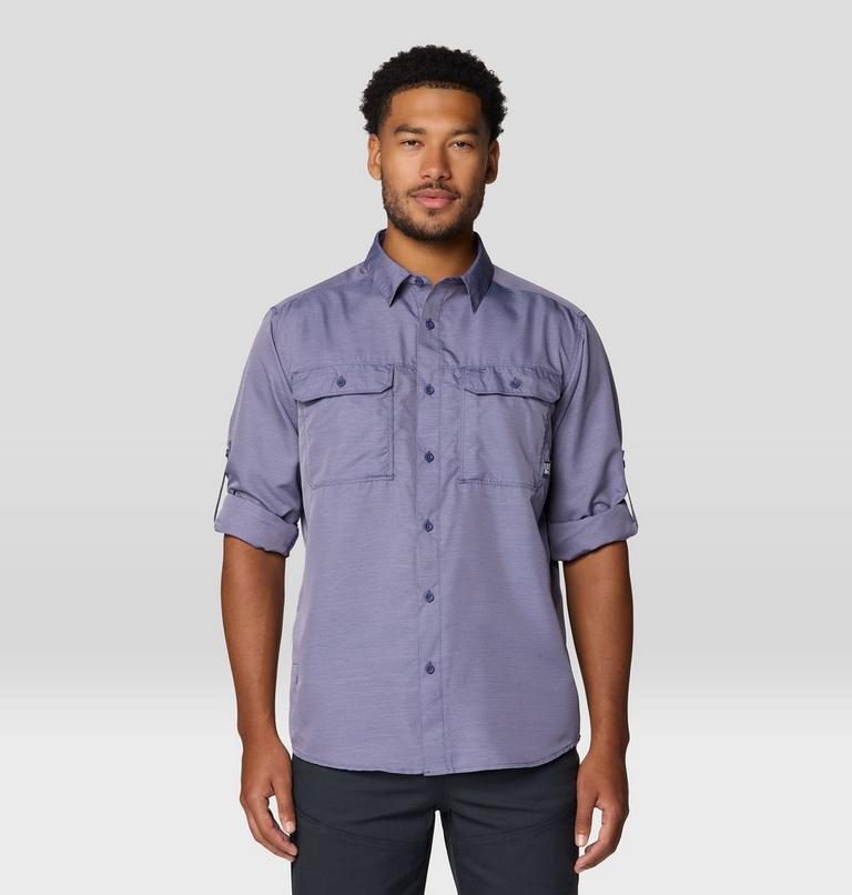 Men's Canyon Long Sleeve Shirt, Color: Dusted Sky, image 6