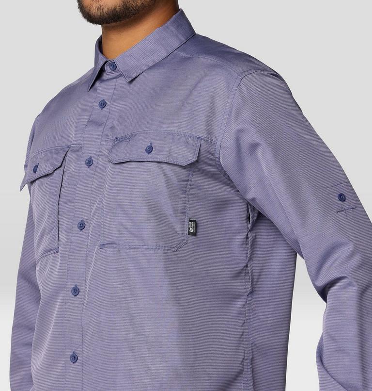 Men's Canyon Long Sleeve Shirt, Color: Dusted Sky, image 7