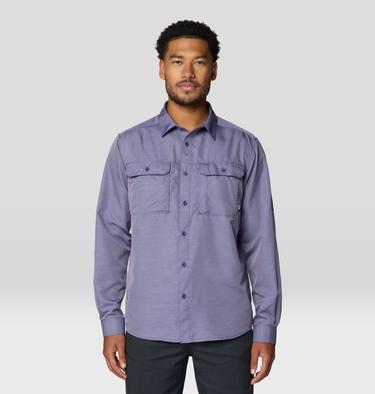 Men's Canyon Long Sleeve Shirt, Color: Dusted Sky, image 11