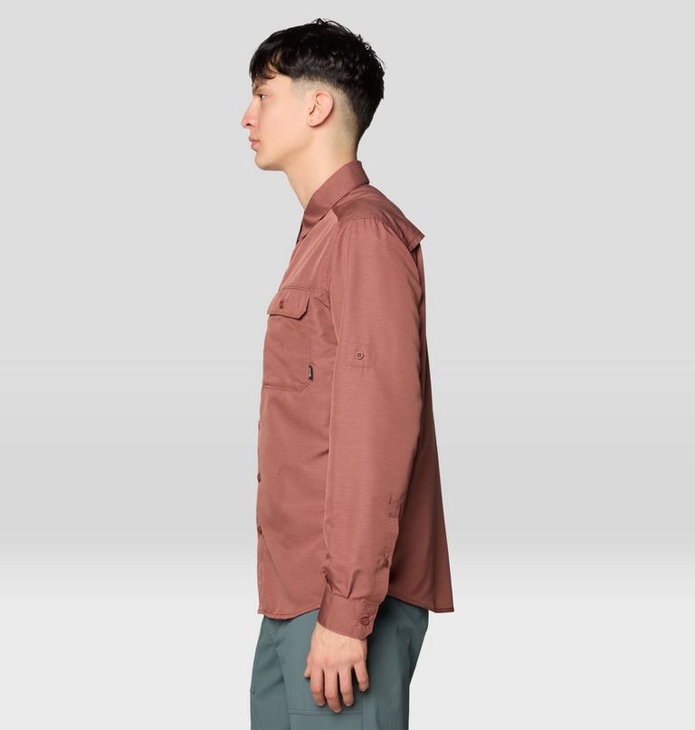 Men's Canyon Long Sleeve Shirt, Color: Bourbon Brown, image 4