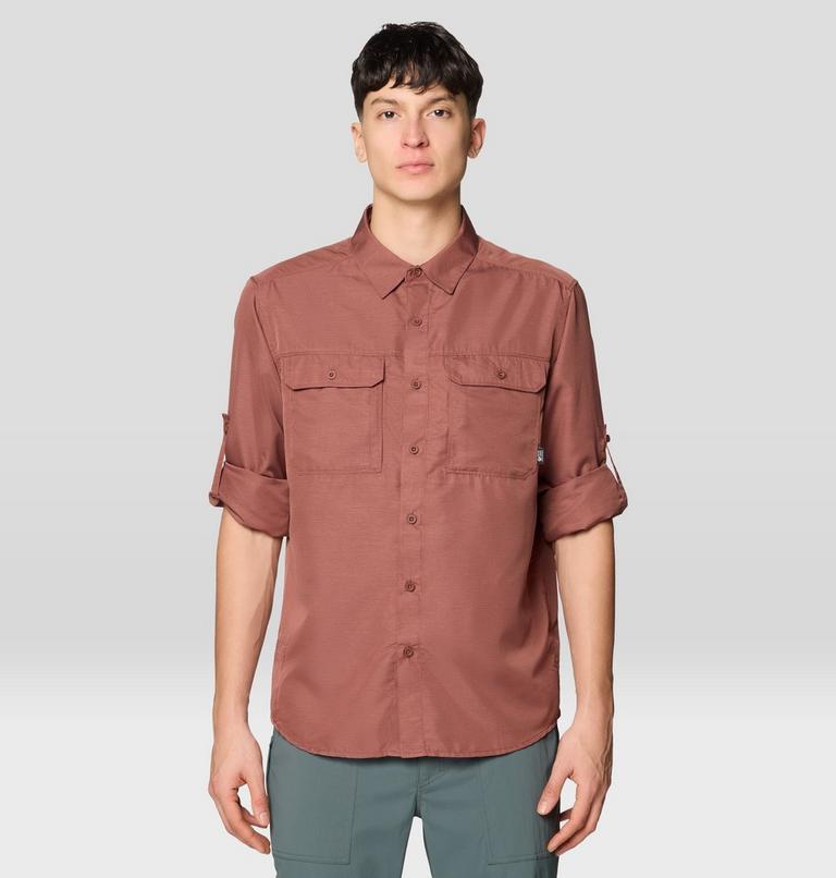 Men's Canyon Long Sleeve Shirt, Color: Bourbon Brown, image 5