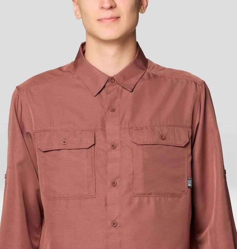 Men's Canyon Long Sleeve Shirt, Color: Bourbon Brown, image 6