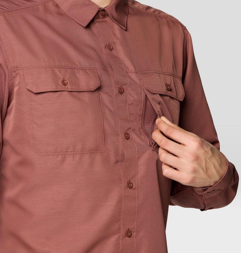 Men's Canyon Long Sleeve Shirt, Color: Bourbon Brown, image 7