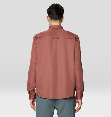 Men's Canyon Long Sleeve Shirt, Color: Bourbon Brown, image 7