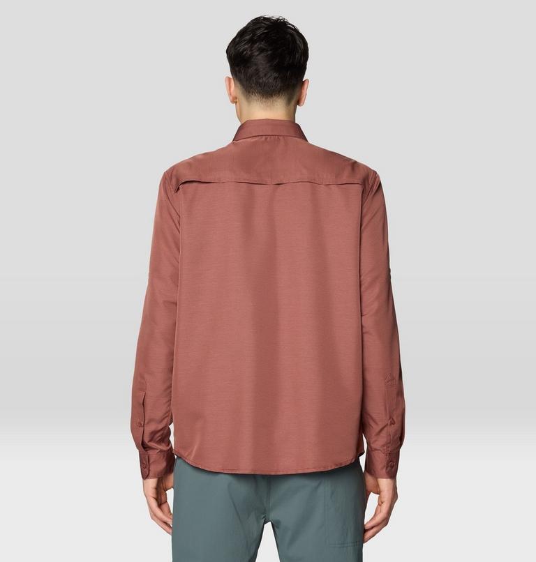 Men's Canyon Long Sleeve Shirt, Color: Bourbon Brown, image 3