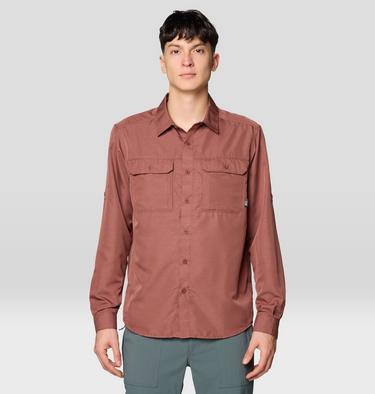 Men's Canyon Long Sleeve Shirt, Color: Bourbon Brown, image 3