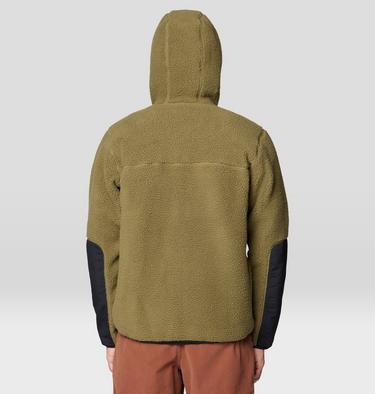 Men's HiCamp Fleece Hoody, Color: Combat Green, image 2