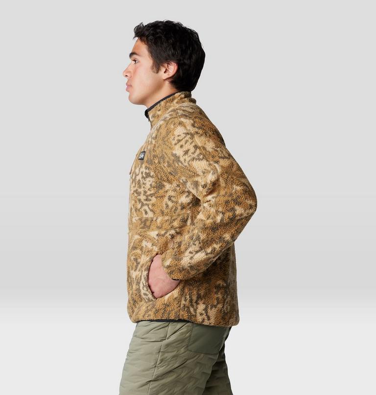 Chandail imprimé en polaire HiCamp Homme, Color: Corozo Nut Forests Floor Print, image 3